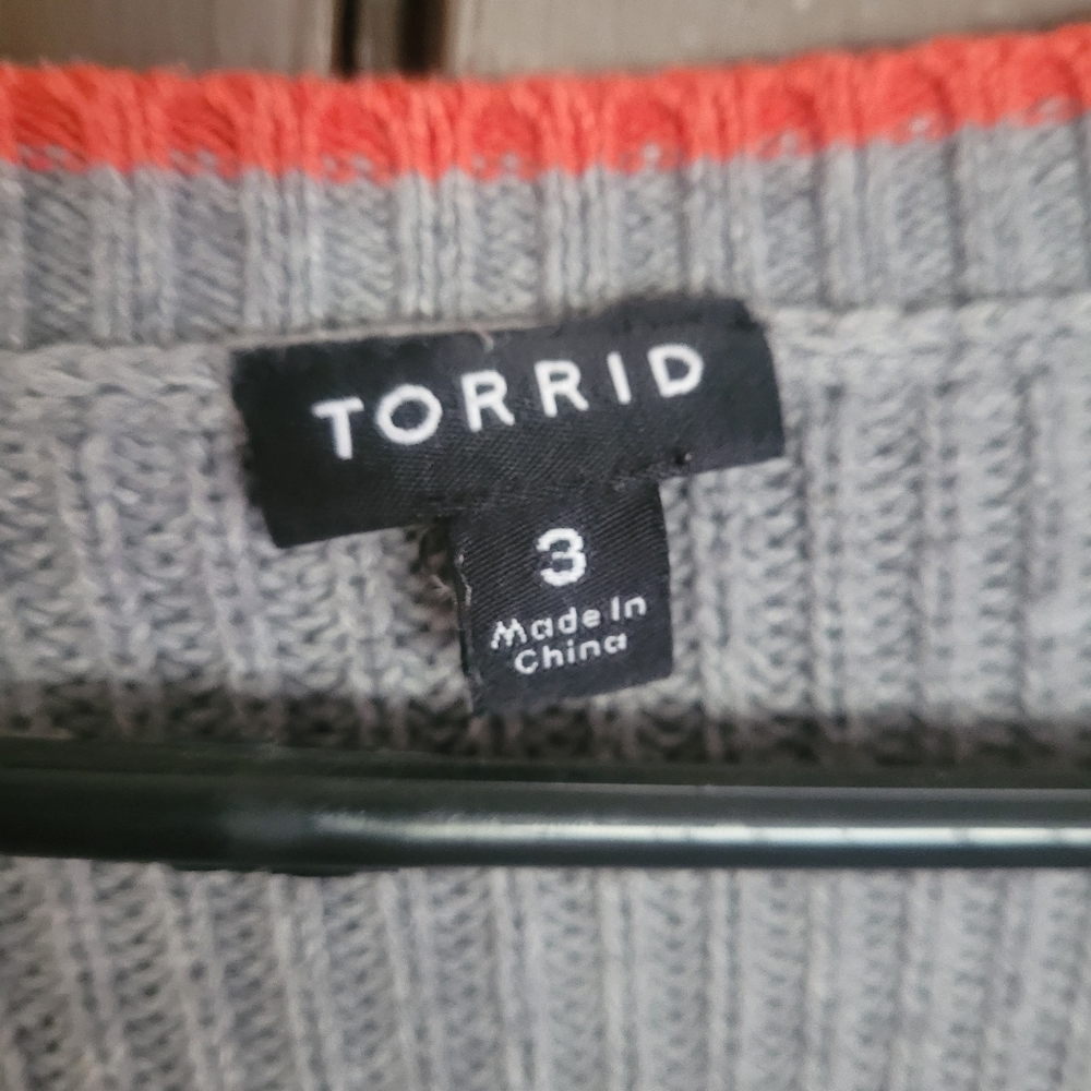 Torrid Gray Sweater - Picture 2 of 3